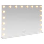 vidaXL LED Vanity Spiegel Wit 80 x 10 x 52,5 cm Glas en, Verzenden, Nieuw