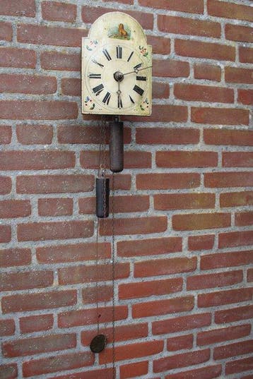 Pendule de cheminée - Bois, Métal - 1850-1900 - Horloge