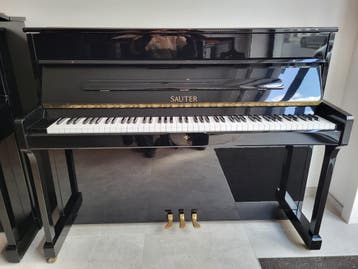 Sauter piano, Muziek en Instrumenten, Piano's, Gebruikt, Zwart, Piano, Hoogglans