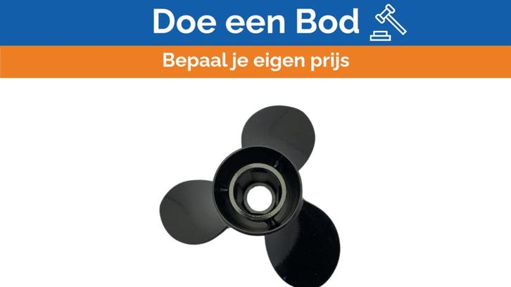 Bieden: Michigan Vortex 3-Blade Aluminium Propeller 10 x 16, Watersport en Boten, Bootonderdelen, Ophalen of Verzenden