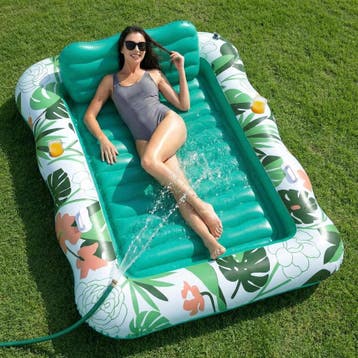 SOLAVERO Opblaasbaar zwembadmatras, zonnematras met afneemba, Verzenden, Nieuw
