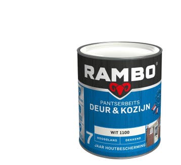 Rambo Pantserbeits Deur & Kozijn Dekkend Wit 0.75L, Verzenden, Nieuw, Wit