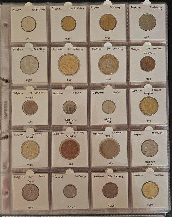 Wereld. Collection of coins 1962/2013 (Zonder minimumprijs), Postzegels en Munten, Munten | Europa | Niet-Euromunten