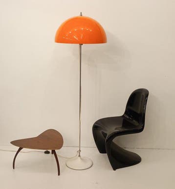 Staande lamp - Metaal, Staal, Plastic - Mushroom lamp