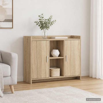 vidaXL Dressoir 98,5 x 33 x 80 cm PB, Huis en Inrichting, Kasten | Dressoirs, Verzenden, Nieuw
