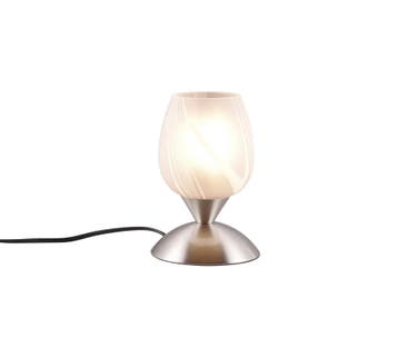 Trio CUP II tafellamp | E14 Fitting | nikkel mat met wit | Ø, Verzenden, Nieuw
