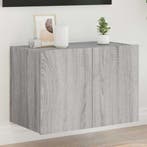 vidaXL Tv-wandmeubel met LED-verlichting 60x35x41 cm grijs, Verzenden