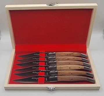 Laguiole Bougna - Ensemble de couteaux de table - Acier,