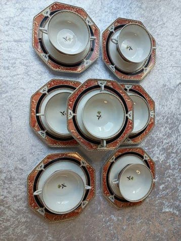 Ancienne Fabrique Royale Limoges - Set soepkommen (14) -