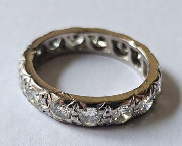 Eeuwigheidsring Platina - 1.31ct. tw. Diamant (Natuurlijk) -