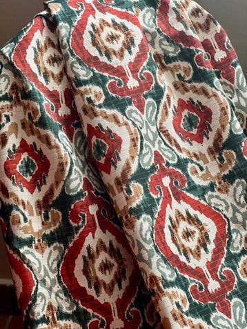 Cinq mètres de largeur double. Tissu exclusif imprimé, Antiek en Kunst