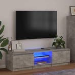 vidaXL Tv-meubel met LED-verlichting 140x40x36 cm betongrijs, Verzenden, Nieuw