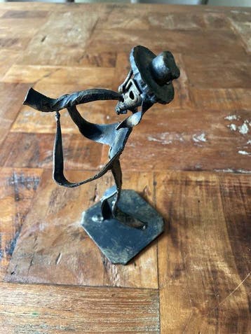 Fusetti Diego - Figurine - Man met trompet - Métal