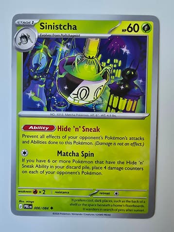 SINISTCHA (PITCH BLACK 006/084) (TRADING CARD), Gebruikt