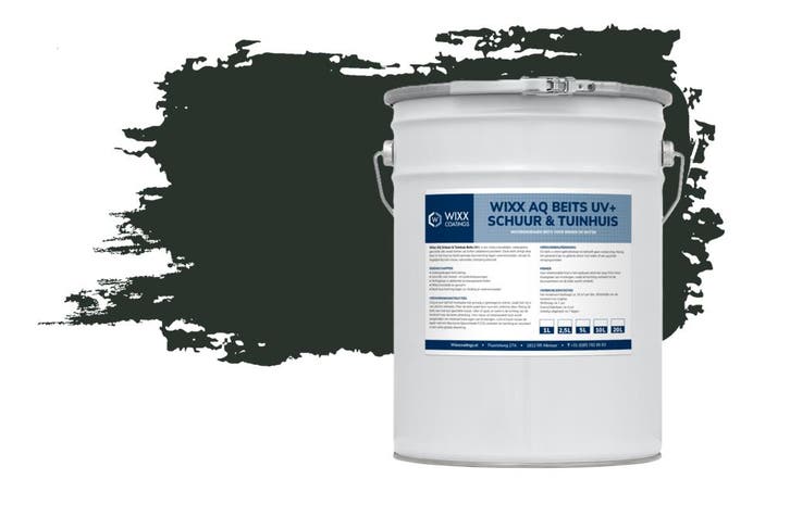 Wixx AQ Schuur en Tuinhuis Beits UV+ Rijtuigengroen |, Bricolage & Construction, Peinture, Vernis & Laque, Envoi