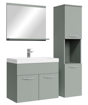 Badkamermeubel Set Montreal 60 x 35 cm - Mat Groen, Maison & Meubles, Verzenden