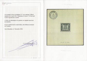 België 1930 - Antwerpen - OBP BL 2 correcte afmetingen