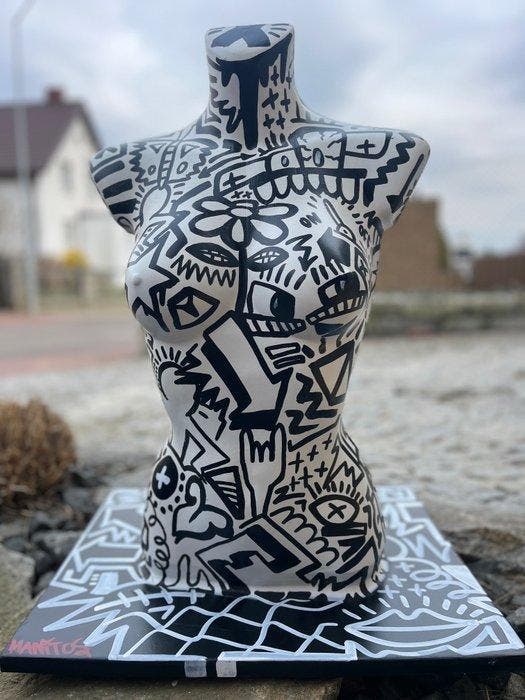 Filip Manit Makowiak (1984) - Manit x Keith Haring, Antiek en Kunst, Kunst | Designobjecten