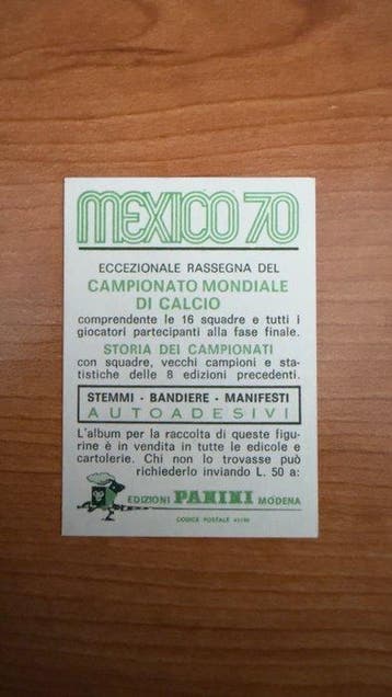 Panini Mexico 70 Piazza Édition originale - 1 Sticker -, Nieuw