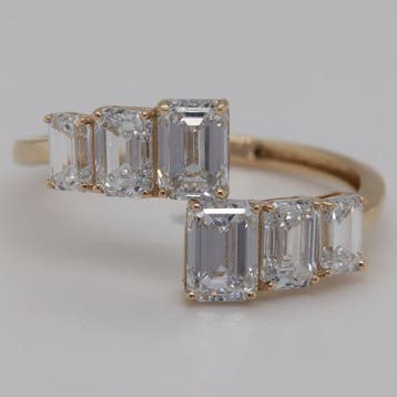 Zonder minimumprijs - Ring - 14 karaat Geel goud - 2.07ct., Nieuw