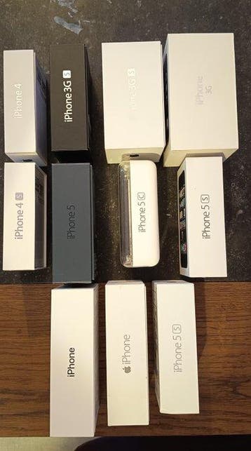 Apple iPhone 3G, 3GS, 4, 4S, 5, 5C, 5S, 6, X - EMPTY BOXES -