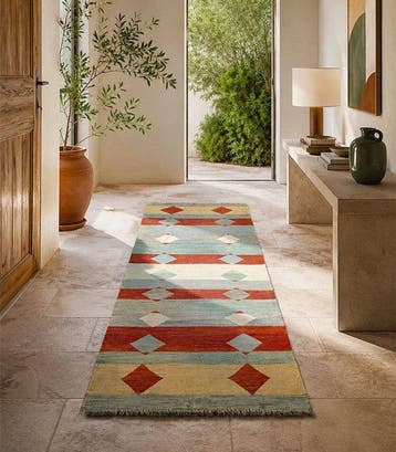 Kilim NimRuz Pasillo - Vloerkleed - 250 cm - 80 cm, Huis en Inrichting, Nieuw