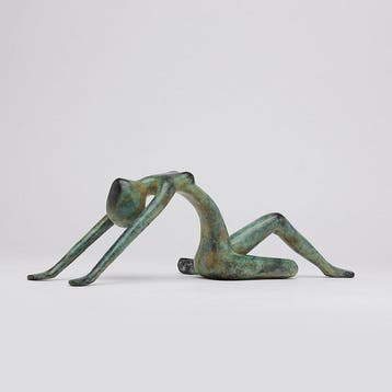 sculptuur, NO RESERVE PRICE - Stretching Lady Sculpture - 12