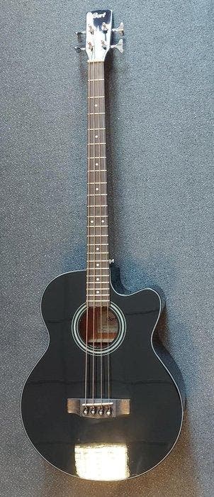 Cort - CJBCE Electro-Acoustic Bass Guitar Black Gloss - -, Musique & Instruments