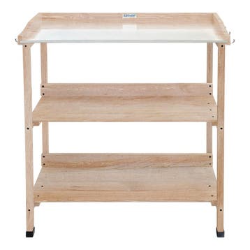 Lendo Online Oppottafel 73x37x92 cm Vurenhout Naturel, Verzenden, Nieuw
