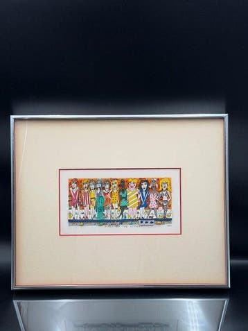 James Rizzi (1950-2011) - GIRLS ON THE STREET3D silkscreen
