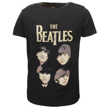 The Beatles John Paul George Ringo Faces T-Shirt, Nieuw
