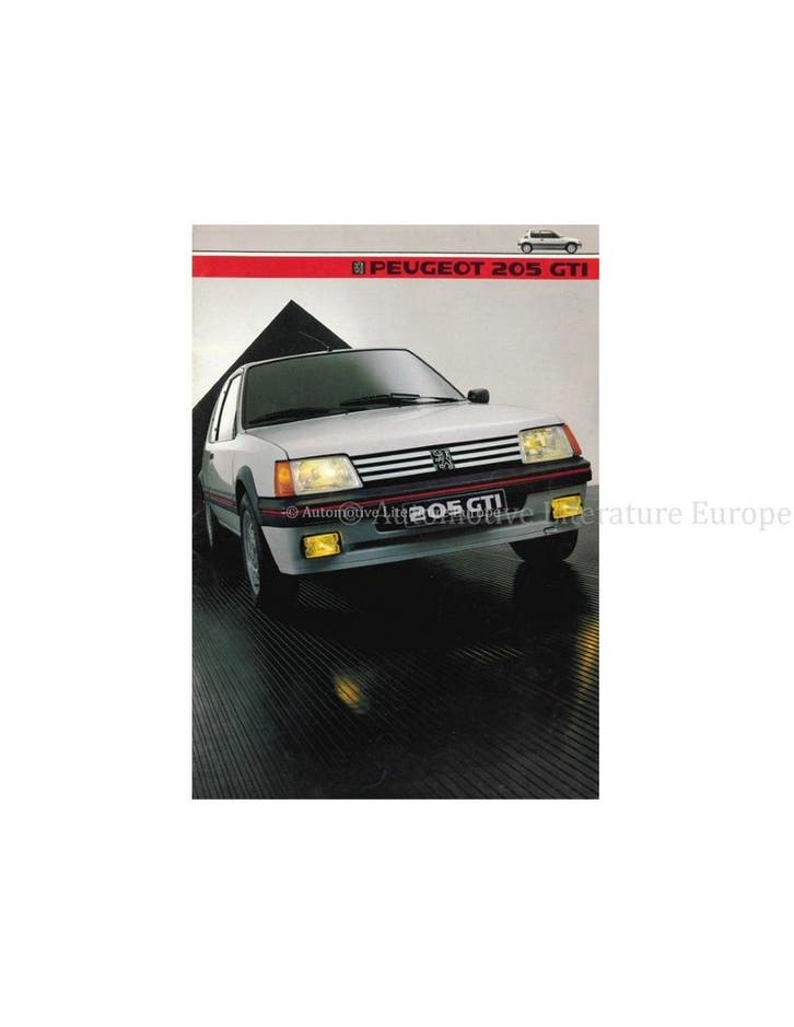 1985 PEUGEOT 205 GTI BROCHURE NEDERLANDS, Boeken, Auto's | Folders en Tijdschriften
