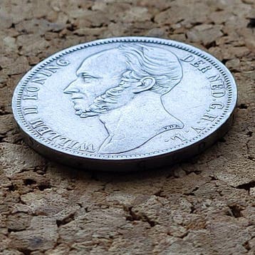 Nederland. Willem II. 1 Gulden 1844, Postzegels en Munten, Munten | Nederland