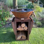 ASH - Grill Heat - Plancha BBQ - Cortenstaal - Nieuw, Tuin en Terras, Verzenden, Nieuw