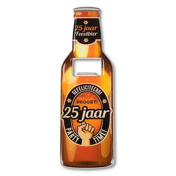 Bieropener 25 Jaar 18,5cm, Hobby en Vrije tijd, Verzenden, Nieuw