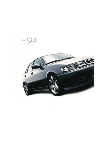 2002 SAAB 9-3 BROCHURE ZWEEDS, Nieuw
