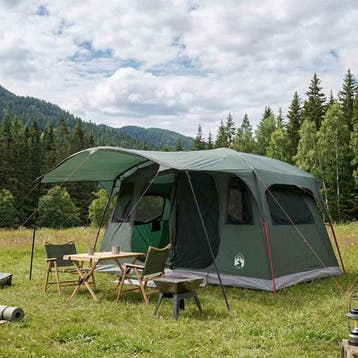 vidaXL Tunneltent Leger Groen 427 x 305 x 205 cm Polyester, Verzenden, Nieuw