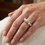 Zonder minimumprijs - Ring - 18 karaat Witgoud - 0.06ct. tw., Nieuw