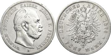 5 Mark 1876 Pruisen Wilhelm I 1861-1888, Verzenden
