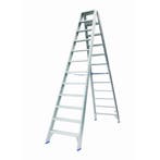 Solide dubbele trapladder 2×12 treden – 3.00m, Doe-het-zelf en Bouw, Ophalen of Verzenden, Nieuw, Trap, 2 tot 4 meter