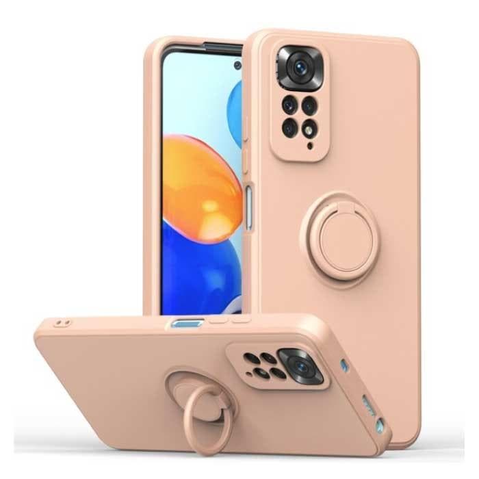 Xiaomi Redmi Note 10 Pro Hoesje met Ring Kickstand en, Télécoms, Téléphonie mobile | Housses, Coques & Façades | Marques Autre