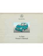 2000 MERCEDES BENZ A KLASSE INSTRUCTIEBOEKJE ENGELS