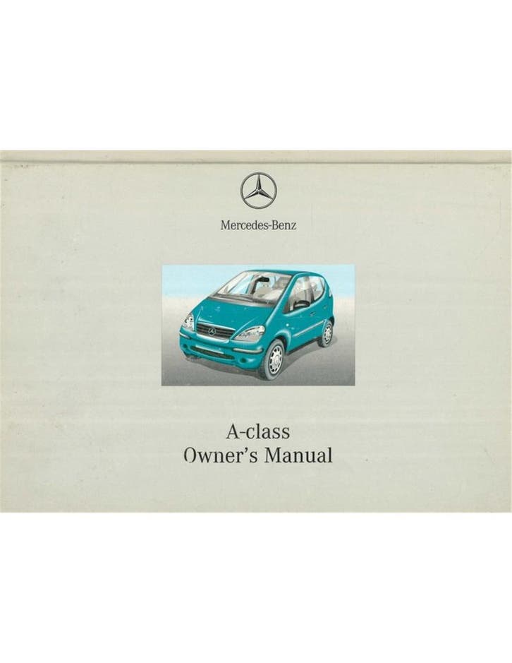 2000 MERCEDES BENZ A KLASSE INSTRUCTIEBOEKJE ENGELS, Auto diversen, Handleidingen en Instructieboekjes