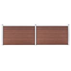 vidaXL Schutting 353x106 cm HKC bruin, Verzenden