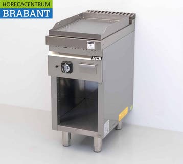 HCB RVS Bakplaat Geribbeld 6,5 kW GAS 40 cm Horeca, Zakelijke goederen, Ophalen of Verzenden, Nieuw in verpakking