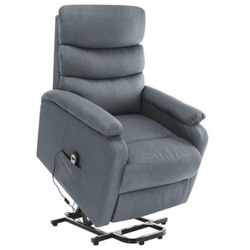 vidaXL Sta-op-massagestoel stof lichtgrijs, Verzenden, Nieuw