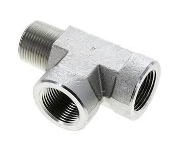 Raccord en T 1 NPT Mâle x Femelle Acier 140bar (1967.0psi), Verzenden, Nieuw