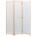vidaXL Kamerscherm met 3 panelen 120x170x4 cm stof crème, Verzenden
