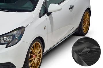 Zijskirts voor Opel Corsa E 3-deurs SS479-C, Verzenden, Nieuw