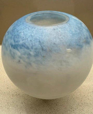 Carod - Vase - zuurgeëtst glas - signé « Carod » ’79, Antiquités & Art
